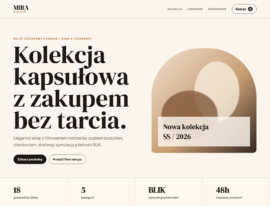 MIRA Atelier – podglad sklepu